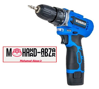 دریل شارژی 12 ولت دو سرعته ویوارکس مدل VIVAREX VR1215V-2B